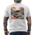 ビンテージ サンフランシスコ ケーブルカーf カストロ カリフォルニア Lgbtq 長袖tシャツ メンズTシャツ バックプリント