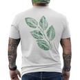ブナの葉 植物 自然と森林 木のグラフィックス メンズTシャツ バックプリント