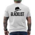 ブラックリストハットアイコン メンズTシャツ バックプリント
