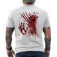 ブラッドシャツ ブラッディスプラッター ハロウィン 血 ステンド グラフィック メンズTシャツ バックプリント