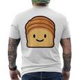 ベーカリー パン ブリオッシュ シンプルでミニマルなユーモア ブリオッシュ メンズTシャツ バックプリント