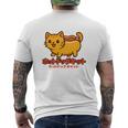 ホットドッグ 猫 かわいい 和 面白い 食べ物 動物 長袖tシャツ メンズTシャツ バックプリント
