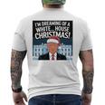 ホワイトハウスのクリスマス・トランプ・ファニー・ホリデーを夢見ている 長袖tシャツ メンズTシャツ バックプリント