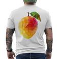 マンゴーフルーツモチーフアートマンゴー メンズTシャツ バックプリント