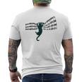 ミュージカル 楽譜上の猫 楽譜 メンズTシャツ バックプリント