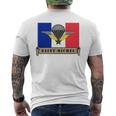 ミリタリー サンミッシェル 守護空挺部隊 フランス軍 長袖tシャツ メンズTシャツ バックプリント