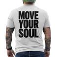 ムーブユアソウル モチベーション インスピレーション メンズTシャツ バックプリント