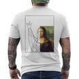モナリザ 芸術愛好家 芸術好き 古典美術史 メンズTシャツ バックプリント