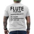 ユーモラスなフルート 愛好家 ステートメント皮肉なフルート 面白い メンズTシャツ バックプリント