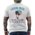ラハイナ ビーチ マウイ ハワイ ビーチ ヤシの木 夏 ハワイアン メンズTシャツ バックプリント