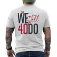 ロマンティックな結婚40周年 Wetill Do 40年 メンズTシャツ バックプリント