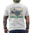ヴァン・ゴッホ アイリス 印象派 アート絵画 ヴィンセント・ヴァン・ゴッホ メンズTシャツ バックプリント