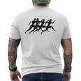 古代ギリシャの翼のあるランナー 2 考古学歴史家 メンズTシャツ バックプリント