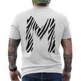 太字 クリエイティブ ゼブラマーカー 文字 M デザイン アニマルシリーズ メンズTシャツ バックプリント