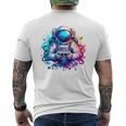 宇宙飛行士宇宙ギフト 科学ギフト 面白い宇宙ゲーマー メンズTシャツ バックプリント