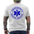 救急医療サービス Emt Ems メンズ レディース 救急救急救急救急救命士 メンズTシャツ バックプリント
