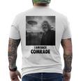 私は戻ってきた同志、共産主義者、カール・マルクス メンズTシャツ バックプリント