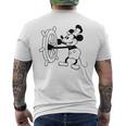 蒸気船ウィリー・ミッキー メンズTシャツ バックプリント