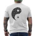 陰陽 太極拳 メンズTシャツ バックプリント