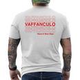 面白いvaffanculoデザイン イタリア語で素敵な一日を。 メンズTシャツ バックプリント