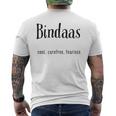 面白いインドの「Bindaas」 メンズTシャツ バックプリント