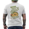 面白いクリスチャンタコス、Wanna Taco 'Bout Jesus メンズTシャツ バックプリント