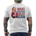面白いクリスマスグレートアゲイントランプサンタファンusaホリデー 2024 メンズTシャツ バックプリント
