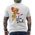 面白いテディベア スラムダンク テディベア バスケットボール メンズTシャツ バックプリント
