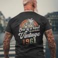 1961年ヴィンテージ・ワン・オブ・ア・ケイン 限定版 64歳の誕生日 メンズTシャツ バックプリント 高齢者への贈り物