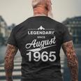 1965年8月に生まれた60歳の60歳のヴィンテージ メンズTシャツ バックプリント 高齢者への贈り物