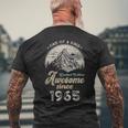 1965年以来の素晴らしい山 60歳の誕生日 メンズTシャツ バックプリント 高齢者への贈り物