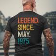 1975年5月からの伝説 50歳の誕生日プレゼント 50歳 メンズTシャツ バックプリント 高齢者への贈り物