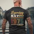 1975年5月生まれ 50年 ヴィンテージ 誕生日プレゼント メンズTシャツ バックプリント 高齢者への贈り物