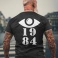 1984 オーウェリアン Big Brother Is Watching You メンズTシャツ バックプリント 高齢者への贈り物