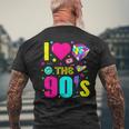 1990'S 90S Retro I Heart The Nineties Costume Party メンズTシャツ バックプリント 高齢者への贈り物