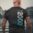 2000年10月 限定版 レトロ 2000 ヴィンテージ 2000年 メンズTシャツ バックプリント 高齢者への贈り物
