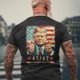 2024年大統領向けトランプ4547 メンズTシャツ バックプリント 高齢者への贈り物