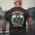 23 Abril 1985 40 Cumpleaños 40 Años 2025 Cumpleaños Camiseta Hombre Estampado Espalda Regalos para ancianos