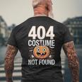 404 コスチューム未発見 ピクセルアート ハロウィンデザイン メンズTシャツ バックプリント 高齢者への贈り物