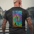 51歳の誕生日の面白いシャツ オールドメーター 面白い51歳ギフト メンズTシャツ バックプリント 高齢者への贈り物