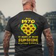 55歳の誕生日 サンシャイン55年 ひまわり好き 1970年生まれ メンズTシャツ バックプリント 高齢者への贈り物