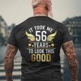 56Th Birthday Party It Took Me 56 Years To Look This Good メンズTシャツ バックプリント 高齢者への贈り物