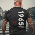 60 歳の誕生日 男性 オリジナル 6月 ヴィンテージ 1965 年 ギフト メンズTシャツ バックプリント 高齢者への贈り物