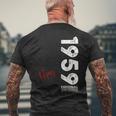 66 歳の誕生日 男性 オリジナル 5月 ヴィンテージ 1959 年 ギフト メンズTシャツ バックプリント 高齢者への贈り物
