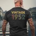 73 歳のギフト ヴィンテージ 1952 年生まれ レトロ 73 歳の誕生日 メンズTシャツ バックプリント 高齢者への贈り物