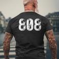 808 エリアコード ハワイ 携帯 エリア コード 808 メンズTシャツ バックプリント 高齢者への贈り物