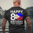 80歳の誕生日おめでとうタテイ・ディゴン・ドゥテルテ Prrd フリー・ドゥテルテ メンズTシャツ バックプリント 高齢者への贈り物