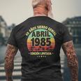 Abril 1985 40 Años Hombre Cumpleaños Regalo Abril 1985 Camiseta Hombre Estampado Espalda Regalos para ancianos