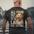 All Food Must Go To The Lab For Testing メンズTシャツ バックプリント 高齢者への贈り物