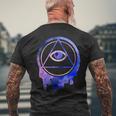 Alleeing Eye Illuminatitars ギフト メンズTシャツ バックプリント 高齢者への贈り物
